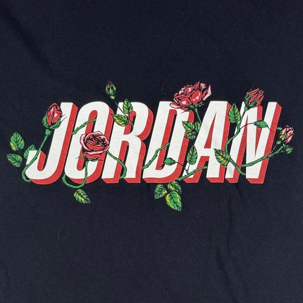 Nike Air‎ Jordan Sorry Rose City '92 Graphic Men T-Shirt Black Size Medium